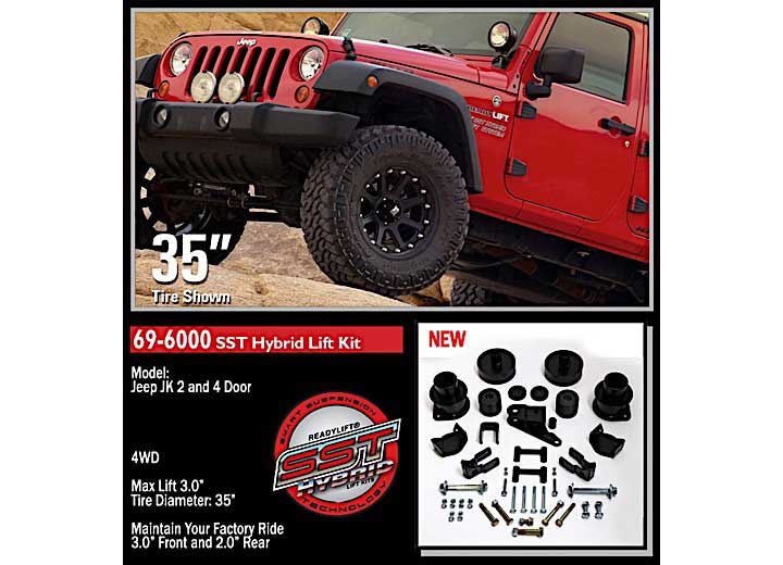 07-18 JEEP JK 3IN SST LIFT KIT
