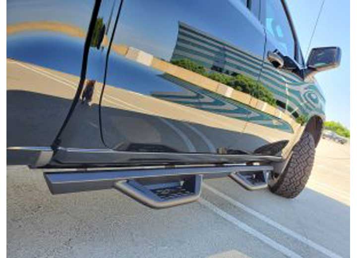 07-18 SILVERADO 1500/07-19 SILVERADO 2500/3500 CREW CAB AMBUSH SIDE STEPS BLACK Body Armor 4x4