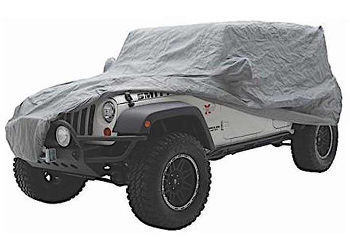 07-18 WRANGLER (JK) - 2 DOOR COMPLETE COVER - W/STORAGE BAG, LOCK & CABLE - GRAY Smittybilt