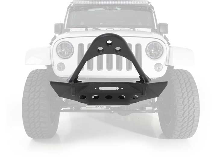 07-18 WRANGLER JK 2/4 DR SRC FRONT STINGER BUMPER W/D-RING MOUNTS; BLACK TEXTURED
