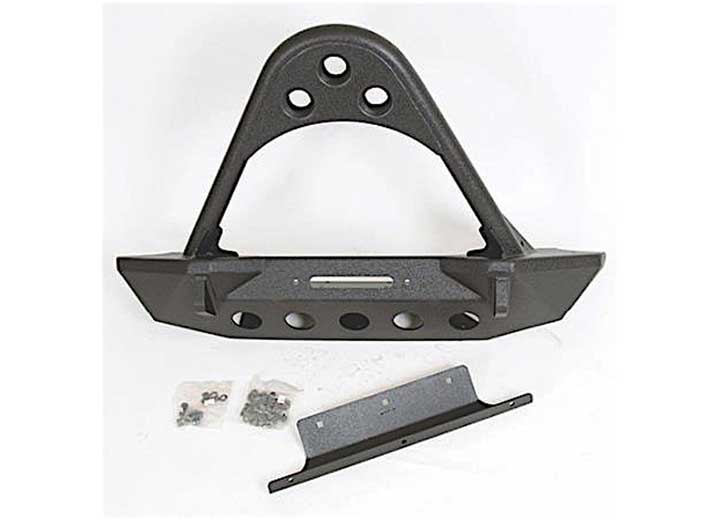 07-18 WRANGLER JK 2/4 DR SRC FRONT STINGER BUMPER W/D-RING MOUNTS; BLACK TEXTURED