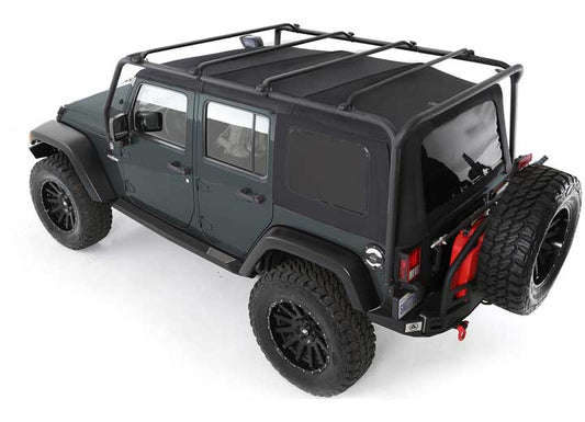 07-18 WRANGLER (JK) - 4 DOOR SRC ROOF RACK - 300 LB RATING - BLACK TEXTURED