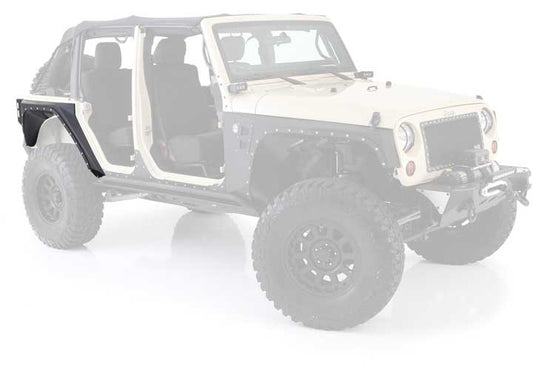 07-18 WRANGLER JK 4 DR XRC REAR CORNER ARMOR; COMPLETE INNER LINER; BLACK TEXTURED