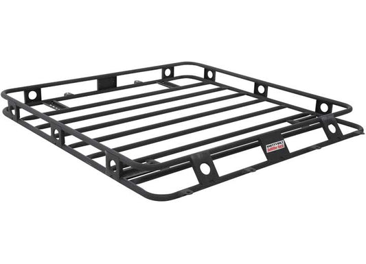 07-18 WRANGLER JK 4DR DEFENDER RACK WELDED ONE-PIECE ROOF RACK; BLACK POWDER COAT