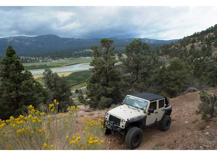 Smittybilt Extended Brief Top - Black Diamond, 2007-2018 Jeep Wrangler JK 4-Door