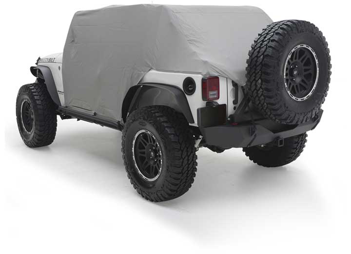 07-18 WRANGLER JK 4DR WATER-RESISTANT CAB COVER W/DOOR FLAPS; GRAY
