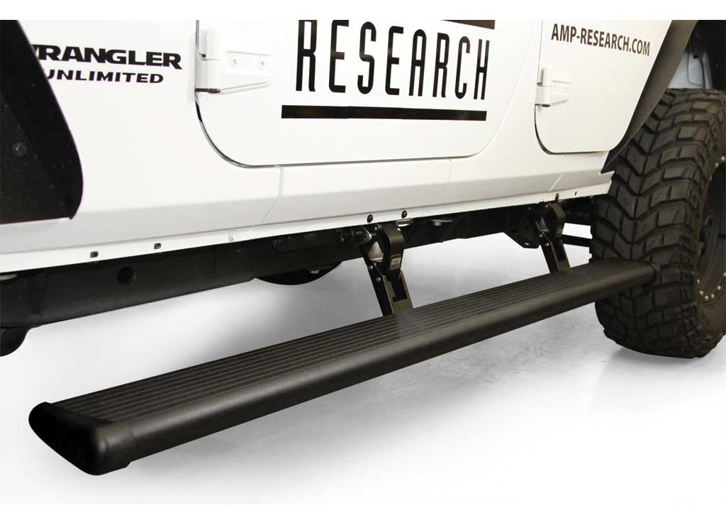Amp Research - 07 - 18 WRANGLER JK UNLIMITED(4 - DOOR ONLY)POWERSTEP W/LIGHT KIT