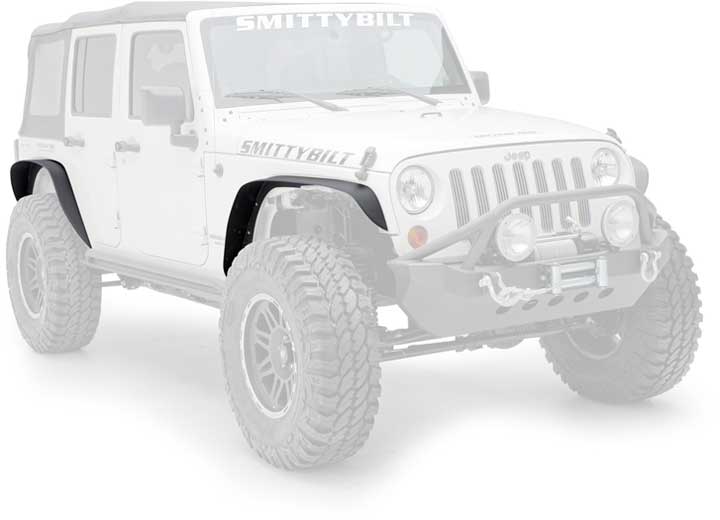 Smittybilt - 07 - 18 WRANGLER JK XRC 4IN FENDER FLARES; SET OF 4; BLACK TEXTURED