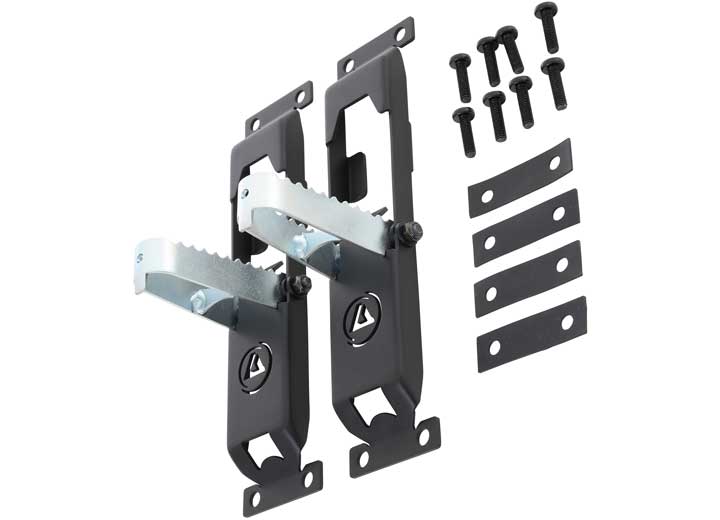 07-C WRANGLER; 20-C GLADIATOR ATLAS DOOR STEPS; SOLD AS PAIR; BLACK POWDER COAT BODY