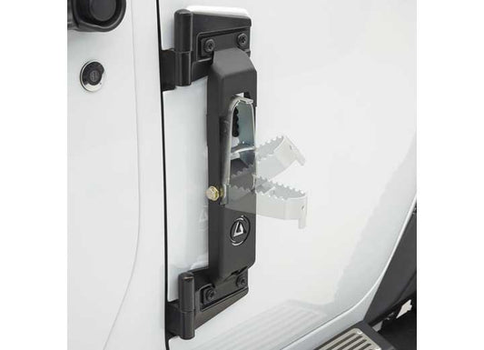 Smittybilt Atlas Door Steps - Pair, Black Powder Coat