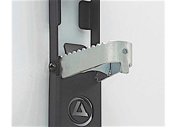 07-C WRANGLER; 20-C GLADIATOR ATLAS DOOR STEPS; SOLD AS PAIR; BLACK POWDER COAT BODY