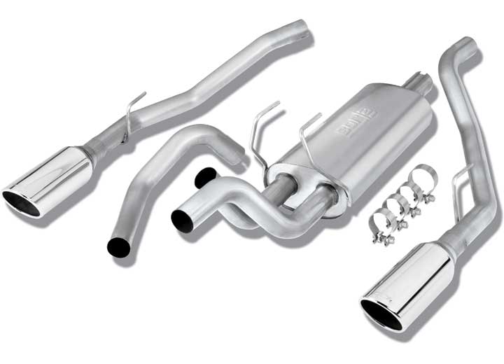 09-12 RAM 1500 5.7L V8 4DR EXT CAB/REG BED/ CLUB CAB/SB(THROUGH BUMPER)SPLIT REAR C-BACK SYSTEM Borla Exhaust