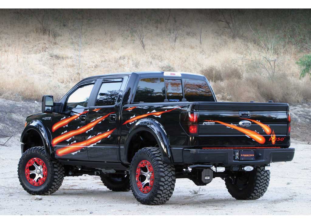 Amp Research - 09 - 14 F150 REG/SUPERCAB/SUPERCREW CAB POWERSTEP W/LIGHT KIT