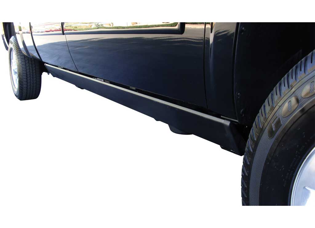 Amp Research - 11 - 14 SILVERADO/SIERRA 2500/3500 DSL CREW CAB POWERSTEP W/LIGHT KIT