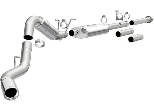 11-19 SILVERADO/SIERRA 2500/3500 HD 6.0L STREET SERIES CAT-BACK EXHAUST SYSTEM