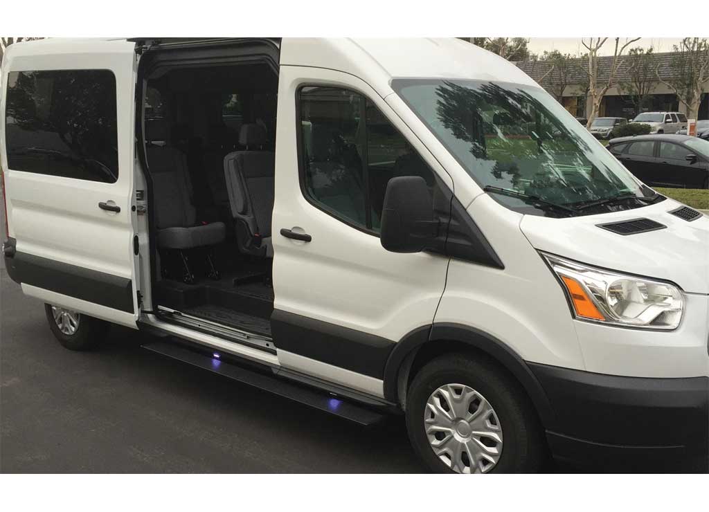 Amp Research - 15 - 19 TRANSIT PASSENGER SIDE FOR SLIDING DOOR AND FRONT DOOR POWERSTEP
