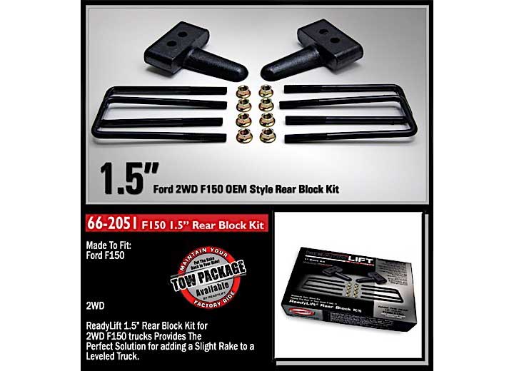 1.5IN REAR BLOCK KIT 04-C F150 RWD ReadyLift Suspension