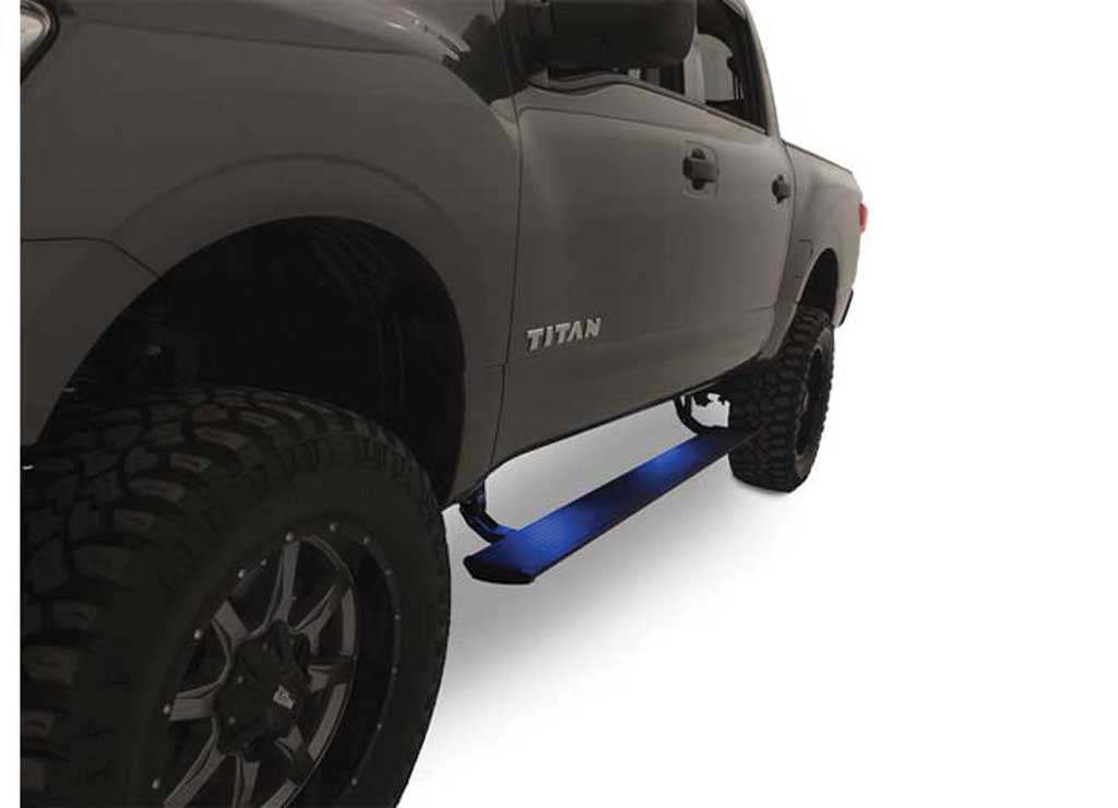 Amp Research - 16 - 17 TITAN PLUG AND PLAY POWERSTEP W/LIGHT KIT