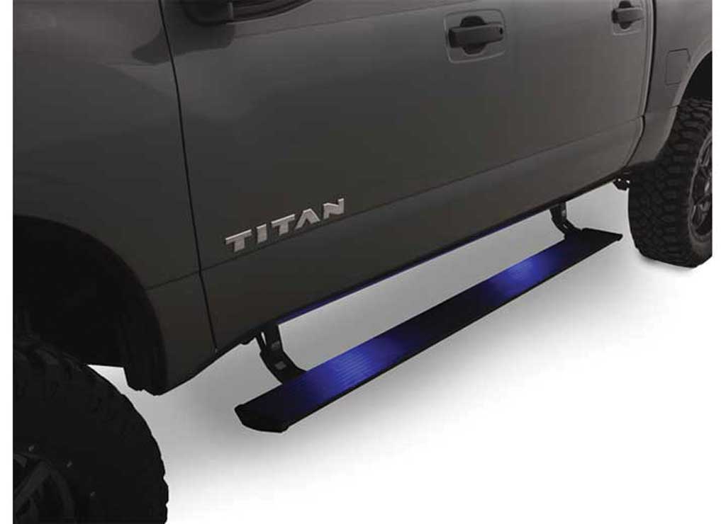 Amp Research - 16 - 17 TITAN PLUG AND PLAY POWERSTEP W/LIGHT KIT