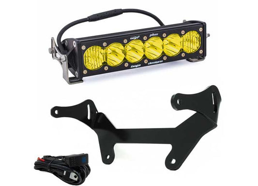 17-C CAN-AM MAVERICK X3 ONX6+ LED 10IN SHOCK MOUNT KIT - DRIVING/COMBO BAJA AMBER