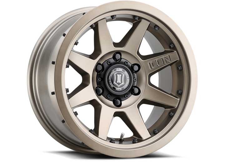 17" REBOUND PRO WHEELS SIZE 17X8.5 FINISH BRONZE BOLT PATTERN 5 x 5" BACKSPACE 4.5" OFFSET -6mm