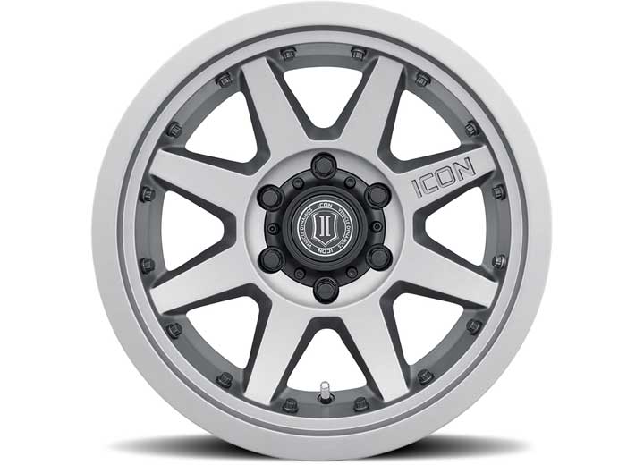 17" REBOUND PRO WHEELS SIZE 17X8.5 FINISH TITANIUM BOLT PATTERN 5 x 5" BACKSPACE 4.5" OFFSET -6mm