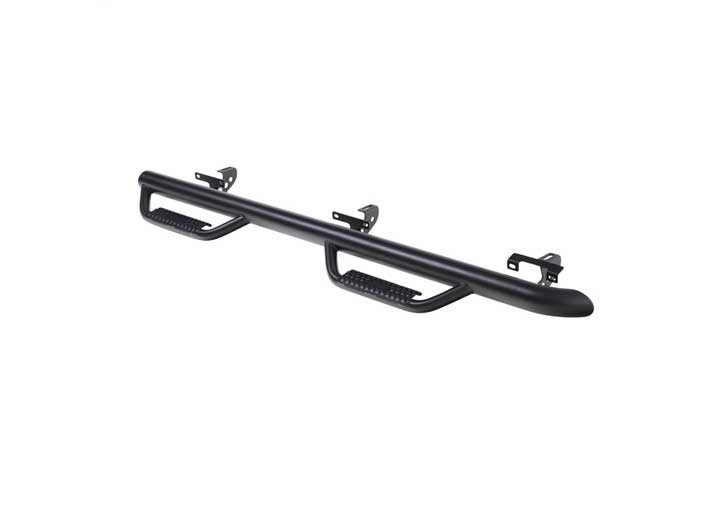 18-C JEEP WRANGLER JL 4DR WHEEL TO WHEEL NERF STEPS (LIGHT TEXTURED BLACK)