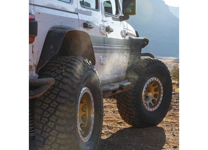 Smittybilt XRC Front and Rear Flat Fender Flare Set - 2018+ Jeep Wrangler JL 4-Door