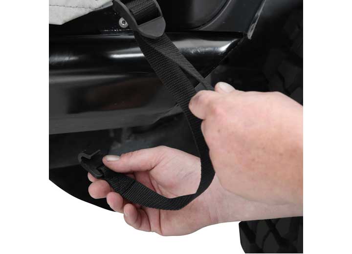 Smittybilt Extreme Grab Handle Pair - Black, 2007-2018 Jeep Wrangler JK 2/4-Door