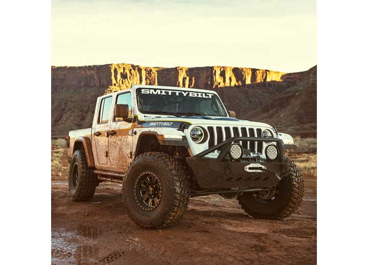 18-C WRANGLER JL; 20-C GLADIATOR XRC GEN1 FRONT BUMPER W/WINCH PLATE; MATTE BLACK