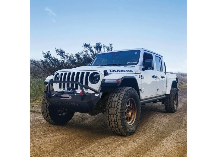 18-C WRANGLER JL; 20-C GLADIATOR XRC GEN1 FRONT BUMPER W/WINCH PLATE; MATTE BLACK Smittybilt