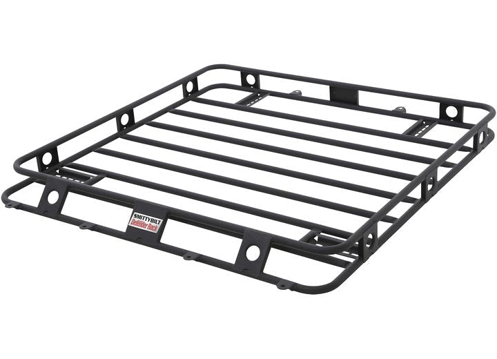 18-C WRANGLER JL 4DR DEFENDER RACK WELDED ONE-PC ROOF RACK; TEXTURED BLACK POWDER COAT