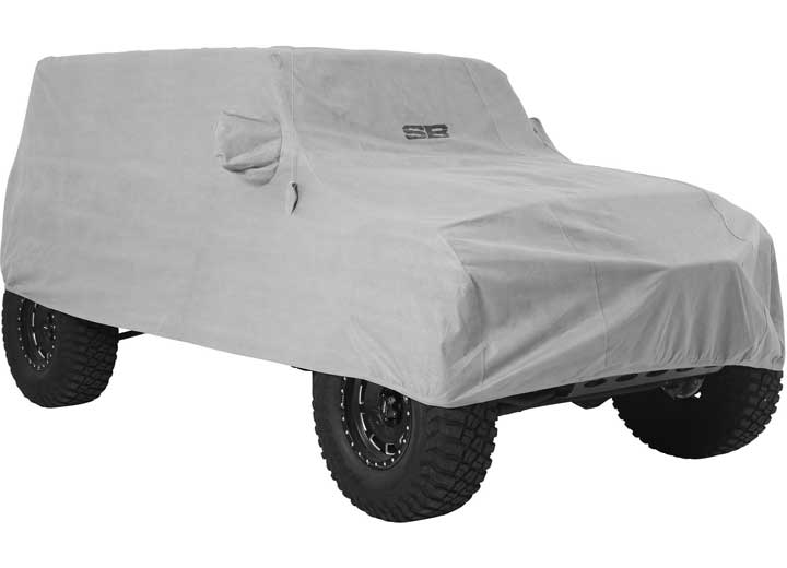18-C WRANGLER JL 4DR FULL CLIMATE COVER; GRAY W/ LOCK & CABLE