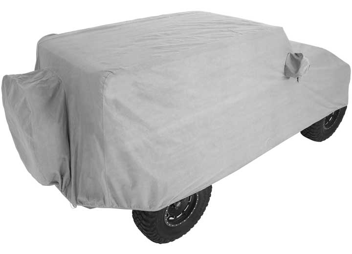 18-C WRANGLER JL 4DR FULL CLIMATE COVER; GRAY W/ LOCK & CABLE