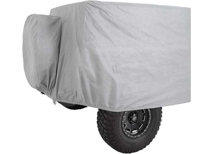 18-C WRANGLER JL 4DR FULL CLIMATE COVER; GRAY W/ LOCK & CABLE