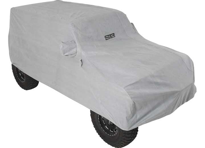 18-C WRANGLER JL 4DR FULL CLIMATE COVER; GRAY W/ LOCK & CABLE