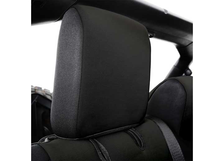 18-C WRANGLER JL 4DR NEOPRENE FRONT AND REAR SEAT COVER KIT; BLACK/BLACK