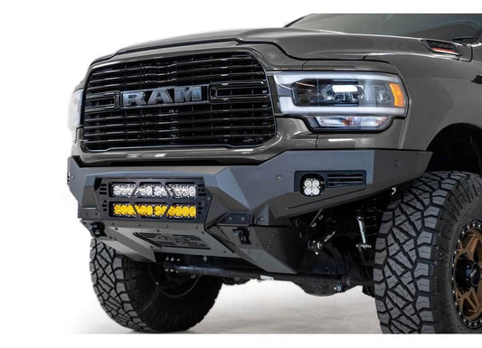 19-C RAM 2500/3500 BOMBER FRONT BUMPER HAMMER BLACK