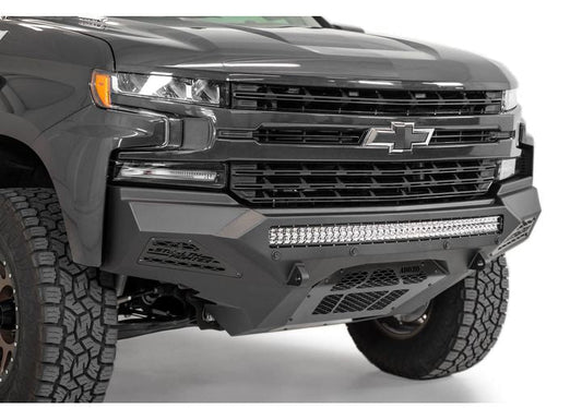 19-C SILVERADO 1500 STEALTH FIGHTER FRONT BUMPER HAMMER BLACK