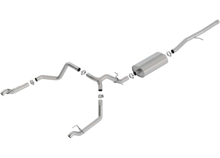 Borla Exhaust - 19 SILVERADO/SIERRA 1500 5.3L EC STB/CC SB 3.00/2.75IN TOURING FACTORY FASCIA TIPS
