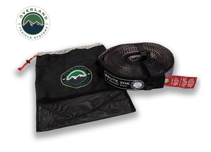 Heavy-Duty 20,000 LB Tow Strap - 2" x 30' with Storage Bag and Reinforced Ends