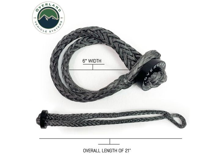 Lightweight 41,000 LB Soft Shackle with Collar - 22" Storage Bag Included