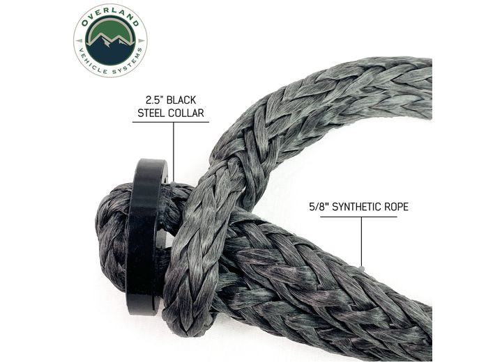 Lightweight 41,000 LB Soft Shackle with Collar - 22" Storage Bag Included