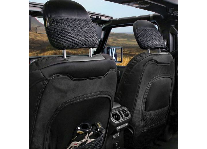 Smittybilt - 20 - C GLADIATOR JT GEN2 NEOPRENE FRONT/REAR SEAT COVER; CHARCOAL/BLACK
