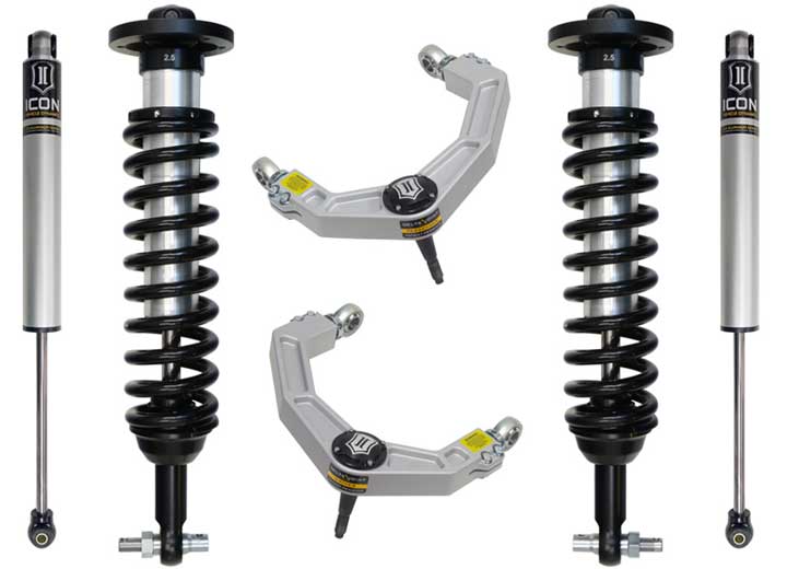 Icon Vehicle Dynamics - 2021 Ford F150 4WD Stage 2 Suspension System with Billet Upper Control Arms - 0 - 2.75 Lift