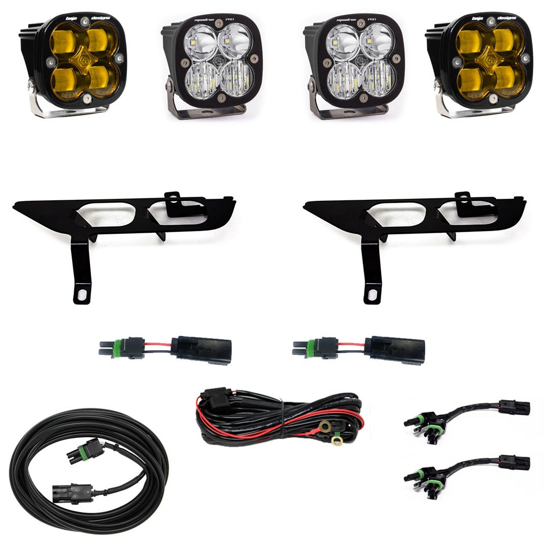 21-22 F150 W/DRL(SAE FOG AMBER TOGGLE WIRING)SQUADRON SAE/PRO FOG POCKET KIT