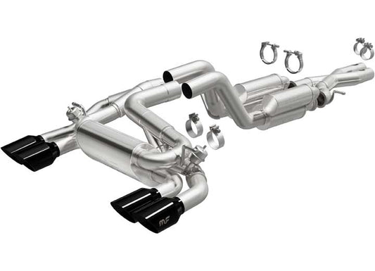 21-22 WRANGLER 6.4L STREET SERIES CAT-BACK EXHAUST SYSTEM W/BLACK CHROME TIPS