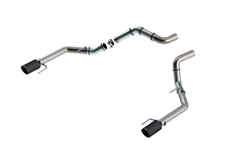 21-23 RAPTOR 3.5L V6 AT 2/4WD 4DR CC SB S RD AC SR 3 IN TAILPIPE & TIPS CARBON FIBER BLK ANODIZED Borla Exhaust