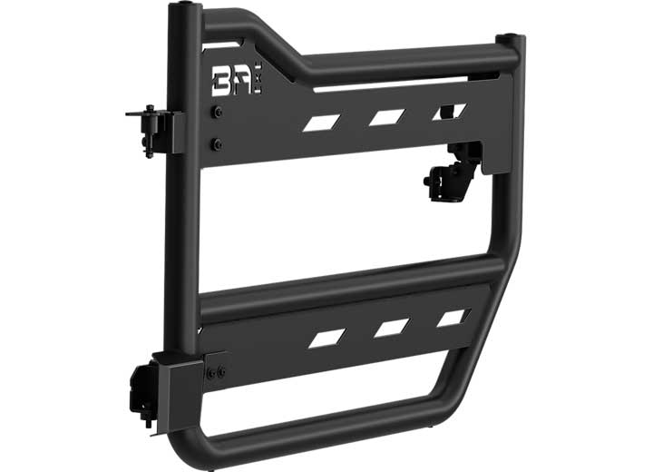 21-C BRONCO FRONT TUBE TRAIL DOORS W/WEBBING-BLACK,PAIR Body Armor 4x4