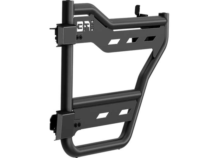 21-C BRONCO REAR TUBE TRAIL DOORS W/WEBBING-BLACK,PAIR Body Armor 4x4